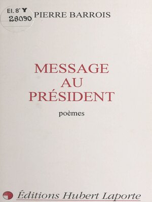 cover image of Message au Président